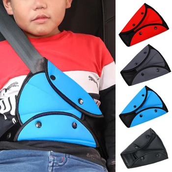 1pc Vaiką Automobilio Saugos Diržų Reguliatorius Trikampis sėdynė dirželio Laikiklis, Automobilių Saugos Padengti Automobilio Interjero Priedai