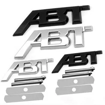 3D Metalų, Automobilių Galinis Kamieno Ženklelis Priekinės Grotelės ABT Logotipas, Emblema, Lipdukas, Decal Volkswagen Golf Audi RS3 ABT S3, S5 Q5 Q8 A4 B8 A3 8V 1