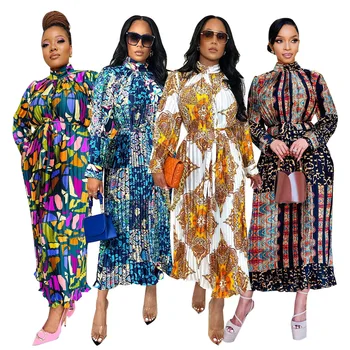 Afrikos Suknelės Moterims, Elegantiškas 2023 Dashiki Vasarą, Pavasarį Maxi Suknelė Ponios Tradicinių Afrikos Drabužių Pasakų Dreaes