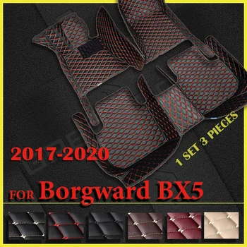 Automobilio Grindų Kilimėliai Borgward BX5 2017 2018 2019 2020 Custom Auto Pėdų Pagalvėlės Automobilių Kilimų Padengti Interjero Priedai