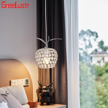 Crystal LED Sieniniai šviestuvai Miegamajame Patalpų Šviestuvo Lempos Kambarį Apšvietimo Accesories Namų Decora Kabo Šviesa Reguliuojamas 1