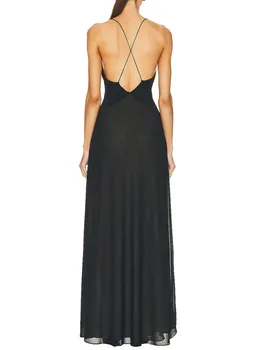 Elegantiškos moteriškos 2023 Elegantiškos Nėrinių Berankovis Suknelė su Išsiuvinėtu Informacija ir Didelis Ritininės - Stilingas Vakare Gown Specialios 1
