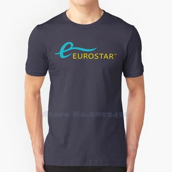 Eurostar International Ltd, Logotipu Aukštos kokybės sportinius Marškinėlius, Mada, T-marškinėliai, Naujas 100% Medvilnė Tee 1