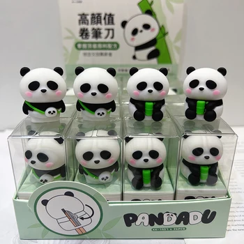 Mielas Panda Pieštukų Drožtukas Raštinės Reikmenys Silikono Vieną Skylę Vadovas Pieštuku Cutter Studentų Vaikai Dovana Mokyklos Raštinės Reikmenys 1