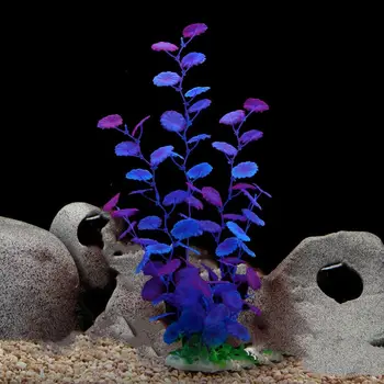 Modeliavimo Dirbtinis Povandeninių Augalų Plastiko Tikroviški Dirbtinų Vandens Augalų Netikrą 40cm Povandeninis Piktžolių Žolės 1