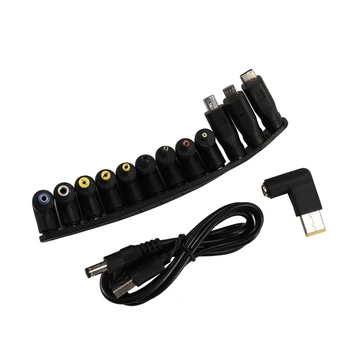 Nuolatinės SROVĖS kabelis USB 5.5X2.1 Daugiafunkcinis Dc Keičiamos Plug Tinka Nešiojamieji kompiuteriai ir Maršrutizatorius 1