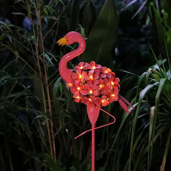Sodo Lauko Flamingo LED Kuolo Žibintai Saulės energija Varomas Povas Vandeniui už Sodas, Veja, Terasa, Tvenkinys, Kieme Dekoro Kelias 1