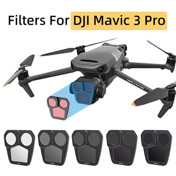 Už DJI Mavic 3 Pro Drone Gimbal Fotoaparato Objektyvo Filtrai UV ND8 ND16 ND32 ND64 Filtrų Rinkiniai Optinio Stiklo Objektyvas Gynėjas Priedai 1