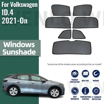 Volkswagen VW ID.4 ID4 2020 2021 2022 2023 2024 Magnetinio Automobilių skėtį nuo saulės Skydas Priekinis Stiklas Užuolaidos, Šoninio Lango Saulė Pavėsyje 1