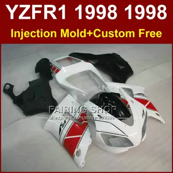 Įpurškimo Purvasargiai komplektas YAMAHA YZF R1 YZF1000 98 99 100% įmontuoti lauktuvės dalys R1 1998 1999 YZF R1 bodyworks remontas 1