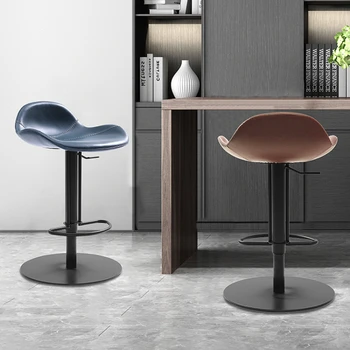 Šiaurės šalių Virtuvė Priėmimo Baro Kėdės, Valgomojo Counter Kėdė Biuro Modernaus Baro Kėdės Didelis Metalo Konstrukcijos Cadeira Baro Baldai MR50BC 1