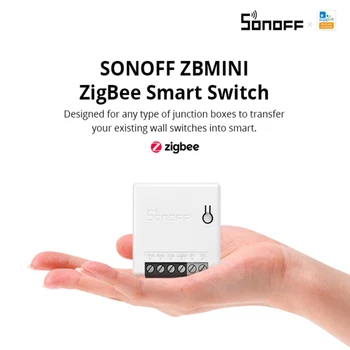 1-10VNT SONOFF ZBMINI Zigbee Smart šviesų Modulis, Dviejų krypčių Jungiklis Smart Home Dirba Su Smartthing Alexa 2