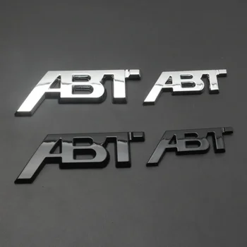 3D Metalų, Automobilių Galinis Kamieno Ženklelis Priekinės Grotelės ABT Logotipas, Emblema, Lipdukas, Decal Volkswagen Golf Audi RS3 ABT S3, S5 Q5 Q8 A4 B8 A3 8V 2