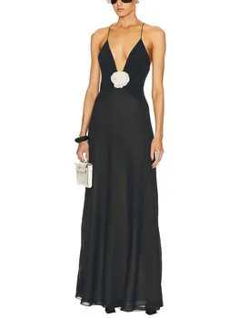 Elegantiškos moteriškos 2023 Elegantiškos Nėrinių Berankovis Suknelė su Išsiuvinėtu Informacija ir Didelis Ritininės - Stilingas Vakare Gown Specialios 2