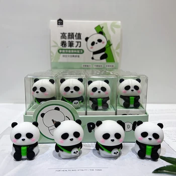 Mielas Panda Pieštukų Drožtukas Raštinės Reikmenys Silikono Vieną Skylę Vadovas Pieštuku Cutter Studentų Vaikai Dovana Mokyklos Raštinės Reikmenys 2