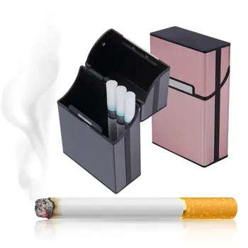 Nešiojamų Cigarečių Plonas Aliuminio Cigarečių Atveju Cigarų Tabako Turėtojas Lauke Talpykla Rūkymo Reikmenys 2