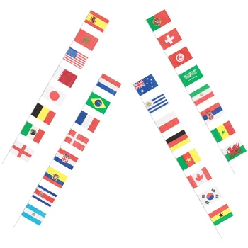 Rankiniai Nacionalinės Vėliavos Stick Tarptautinis Pasaulio Šalių Vėliavas, Plakatus Baras Šalis Dekoro Ranka mojuoja vėliava šalių 2