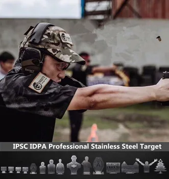 Smiginio Priedai IPSC IDPA 3GUN Ginklą Nuotolio Taktinės Šaudymo Mokymo tikslas Nerf Medžioklės Airsoft Dažasvydis BB Taikinio stendas 2