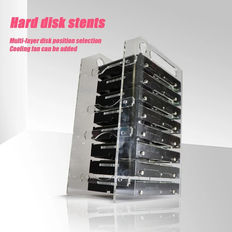 2vnt 3.5 Colių HDD Kietąjį Diską Narve 8X3.5 Colių HDD Cage Rack 