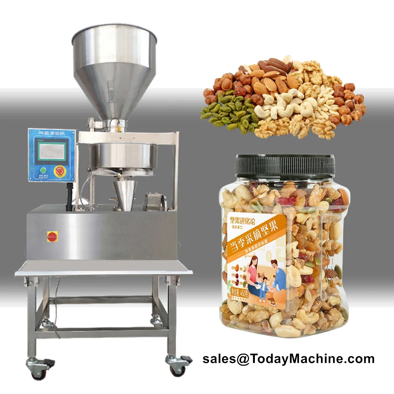 Automatinio Sauso Maisto, Ryžių, Cukrus, Druska, Matavimo Puodelis Granulių Fasavimo Mašinos Nuotrauka 2