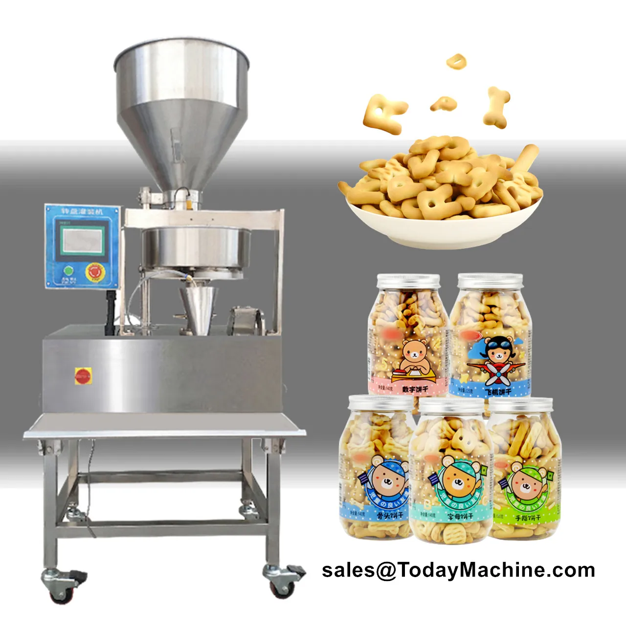 Automatinio Sauso Maisto, Ryžių, Cukrus, Druska, Matavimo Puodelis Granulių Fasavimo Mašinos Nuotrauka 3