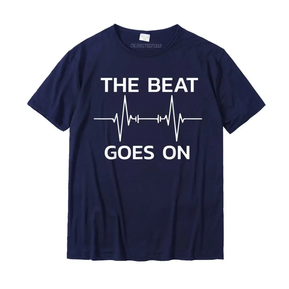 Beat Goes On Širdies Atviros Širdies Operacijos, Reabilitacijos Dovana T-Shirt Paprasta StyleDesign Viršūnes Tees Parduoti Medvilnės Marškinėliai Berniukui Nuotrauka 2