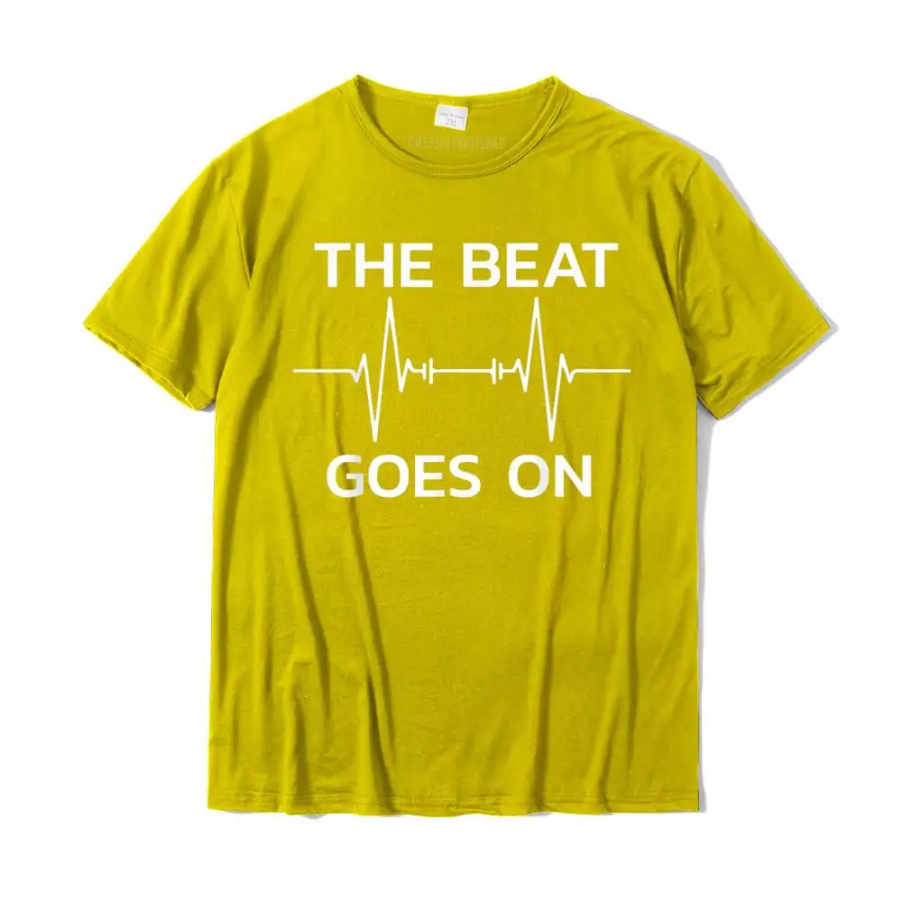 Beat Goes On Širdies Atviros Širdies Operacijos, Reabilitacijos Dovana T-Shirt Paprasta StyleDesign Viršūnes Tees Parduoti Medvilnės Marškinėliai Berniukui Nuotrauka 3