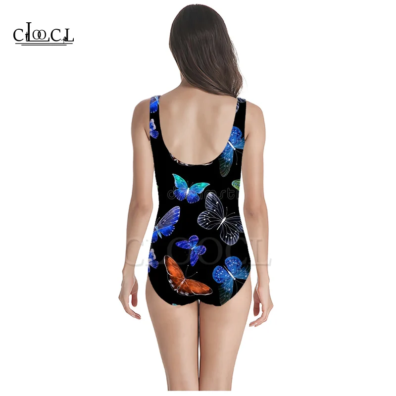 CLOOCL Drugelis Modelio 3D Spausdinimo Merginos vientisas maudymosi kostiumėlį, Maudymosi Kostiumą, Rankovių Buvo Plonas, Seksualus Mados moteriški maudymosi Kostiumėliai Nuotrauka 3