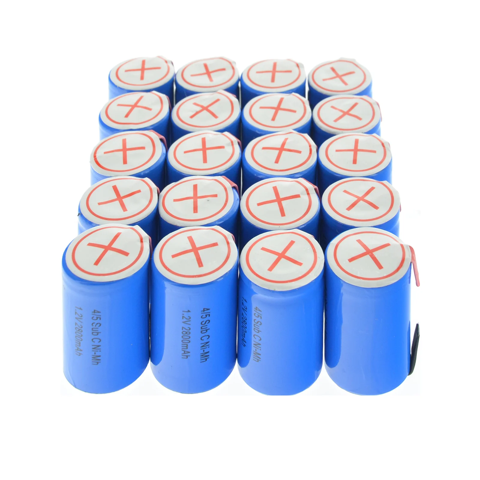 Nauja skaičius 4/5 SC Sub C li-ion Li-Po Ličio Baterija didelės iškrovos 1.2 V 2800mAh Įkraunamas Ni-MH Baterijas, Suvirinimo Skirtukai Nuotrauka 5