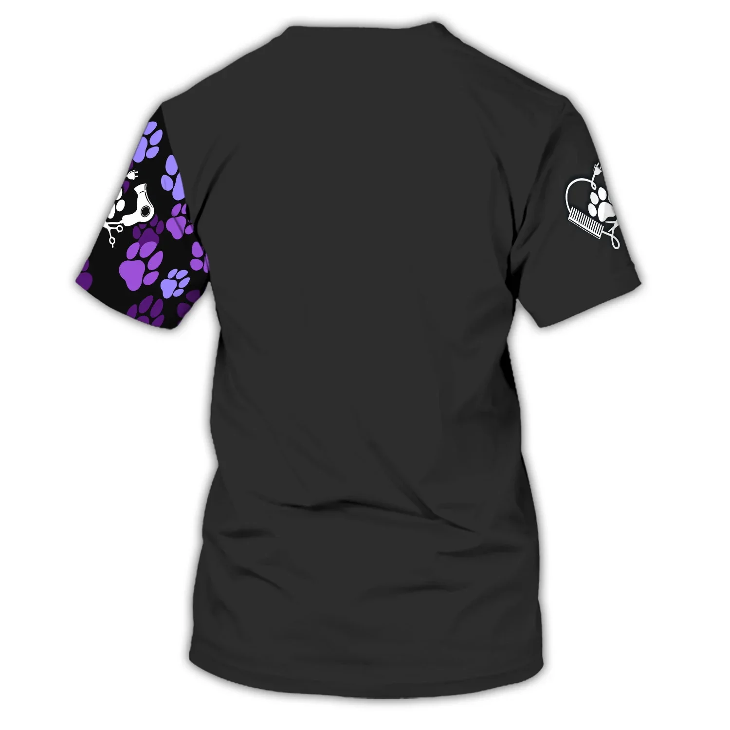 Naujausias Vasaros Viliojimo Vienodas Užsakymą vyriški T-shirt Pet Groomer Asmeninį Pavadinimas 3D Atspausdintas marškinėliai Unisex Atsitiktinis Viršūnes DW173 Nuotrauka 3