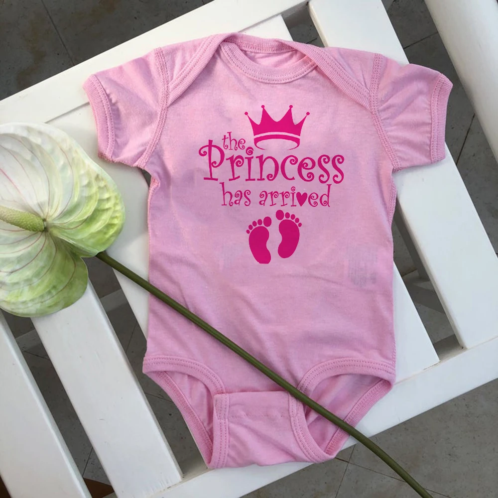 Princesė Atvyko kūdikių Bodysuit Vienas Gabalas viršūnes Baby Girl Coming Home jumpsuit kūdikių apranga spausdinti Nuotrauka 2