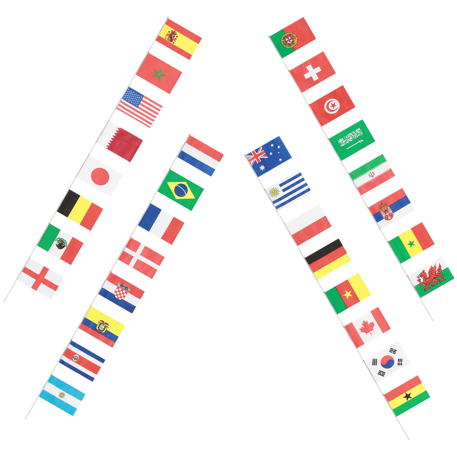 Rankiniai Nacionalinės Vėliavos Stick Tarptautinis Pasaulio Šalių Vėliavas, Plakatus Baras Šalis Dekoro Ranka mojuoja vėliava šalių Nuotrauka 1