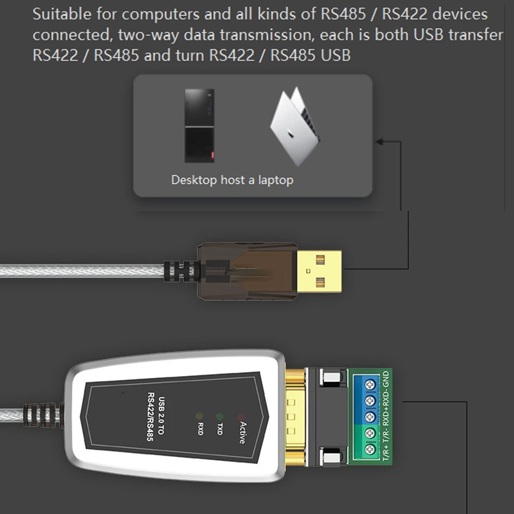 USB 2.0 į RS485 RS422 Serial Konverteris Adapterio Kabelį už - Chip 8 7 Nuotrauka 2