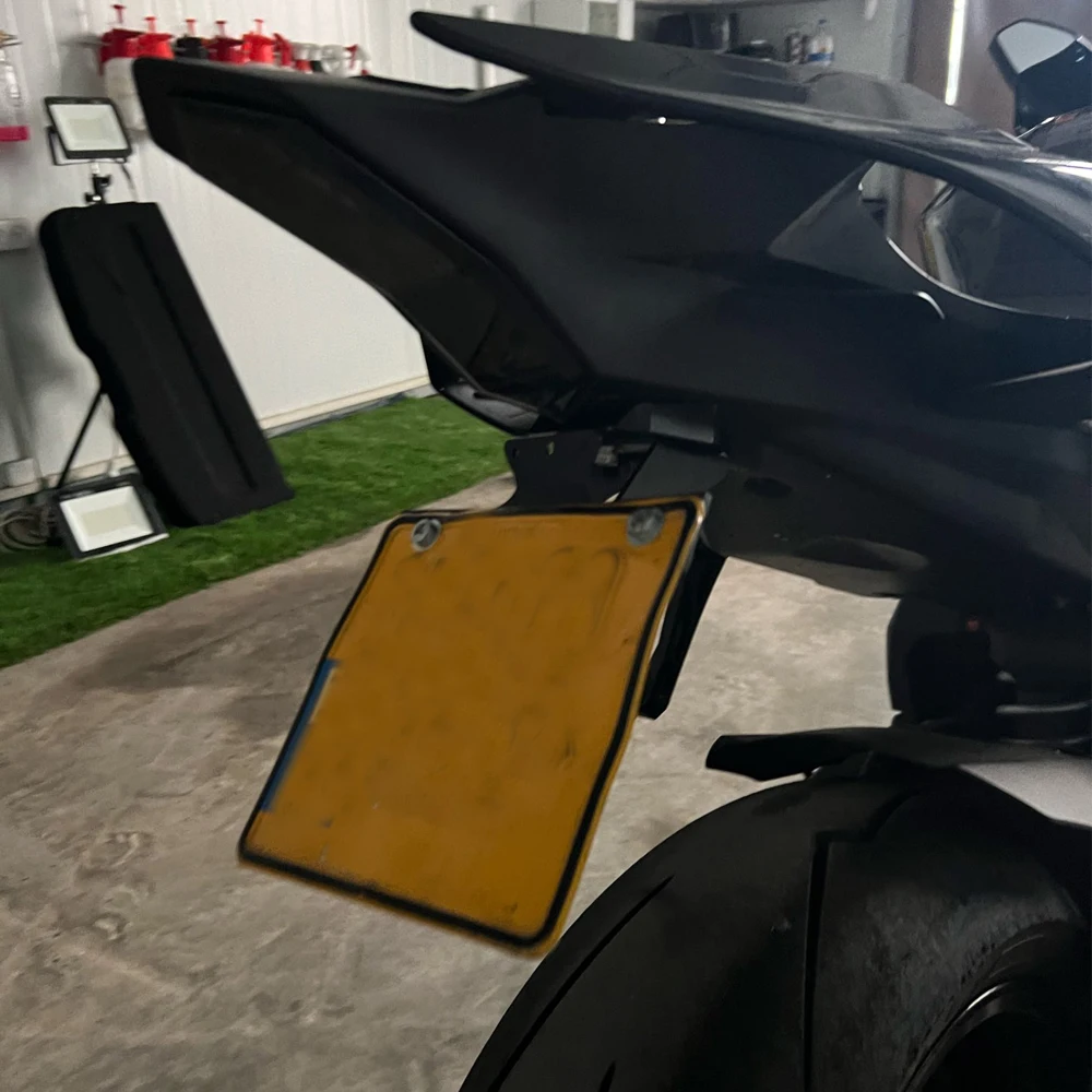 Už YAMAHA YZF R1 Licenciją Plokštelės Laikiklis Laikiklis R1M R1S 2015-2020 M. 2021 M. 2022 M. 2023 YZFR1 Uodega Tvarkinga Moto Sparnas Eliminator LED Šviesos Nuotrauka 1